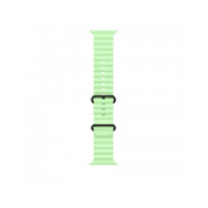 49mm Neon Green Ocean Band - Nero Titanium Finish
